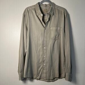Tommy Bahama Long Sleeve Button Down Oxford - Mens Large - Green Super Soft